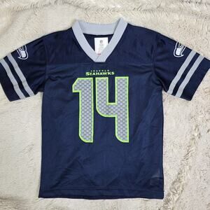 Seattle Seahawks Jersey DK Metcalf NFL Team Apparel Blue Boys Youth Medium 8/10